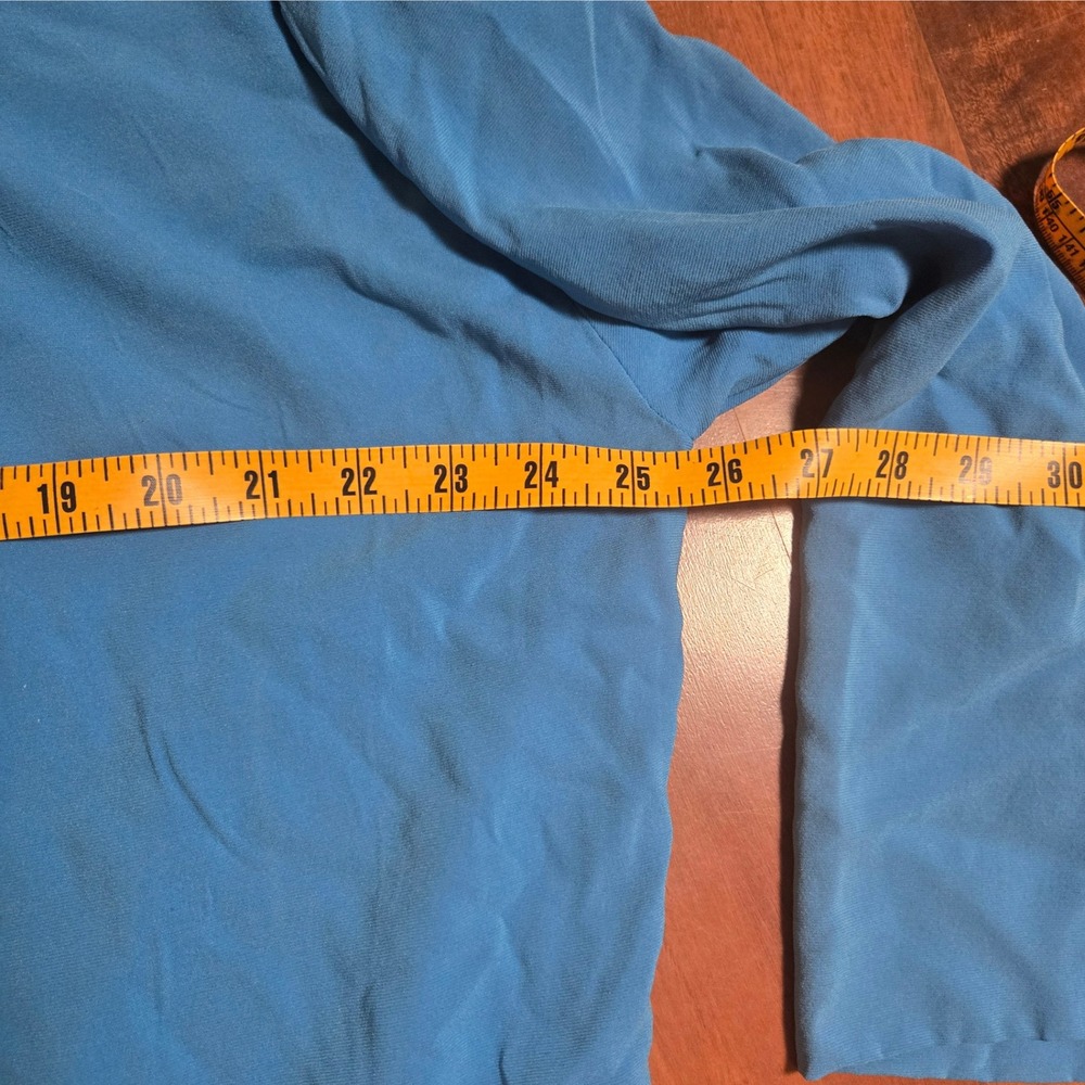 SoCa St. John Womens Blue Utility Jacket Funnel Neck Drawstring Hem Large - Picture 9 of 13